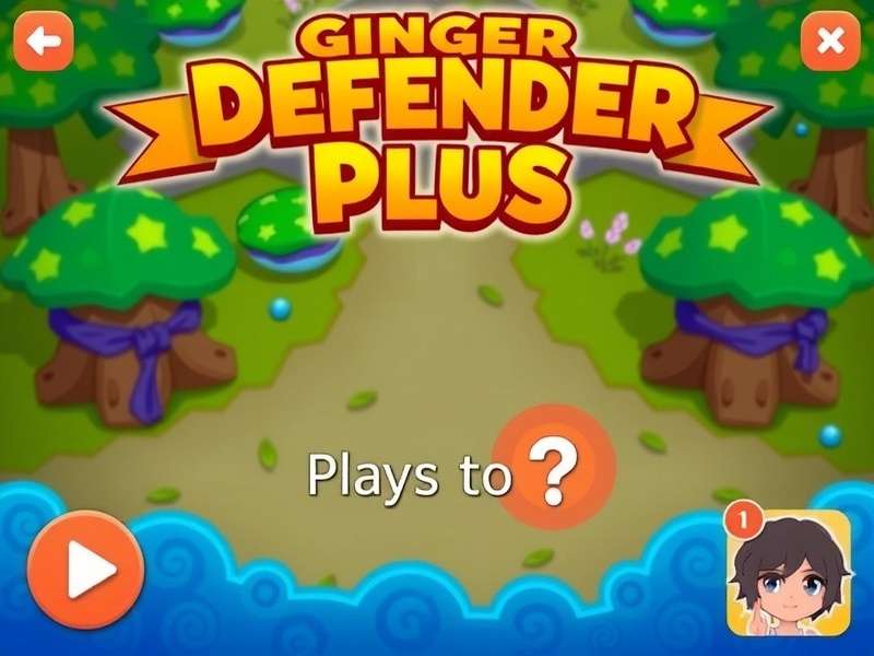 Ginger Defender Plus Game Screenshot